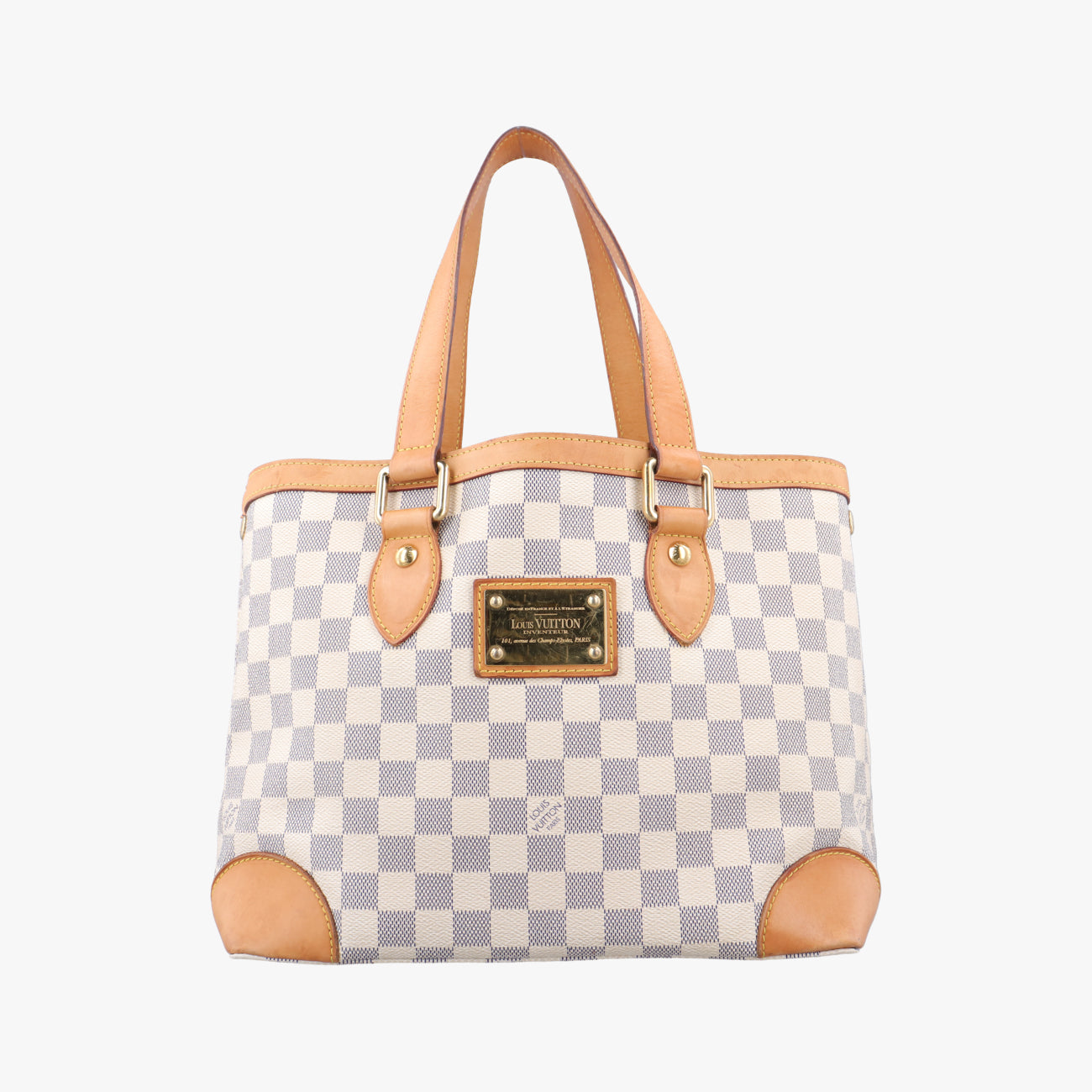 Pre-owned Louis Vuitton HAMPSTEAD PM Azur Damier Canvas N51207 shoulderbag | stylenewstar