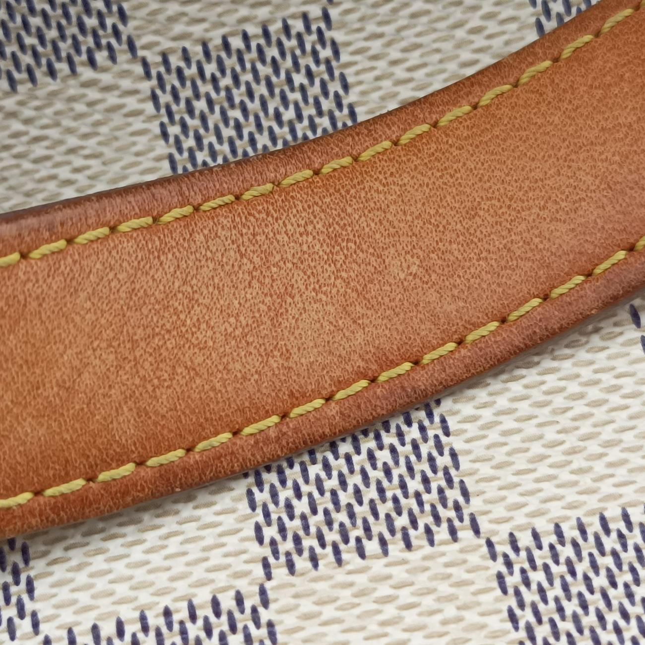 Pre-owned Louis Vuitton HAMPSTEAD PM Azur Damier Canvas N51207 shoulderbag | stylenewstar