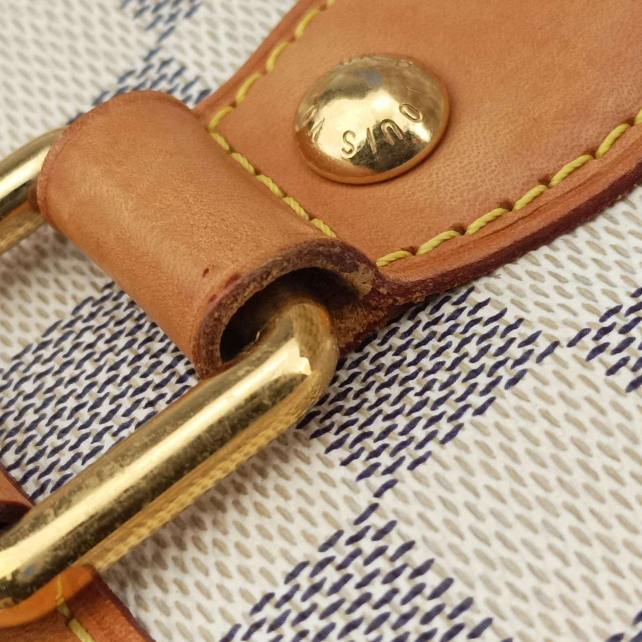 Pre-owned Louis Vuitton HAMPSTEAD PM Azur Damier Canvas N51207 shoulderbag | stylenewstar