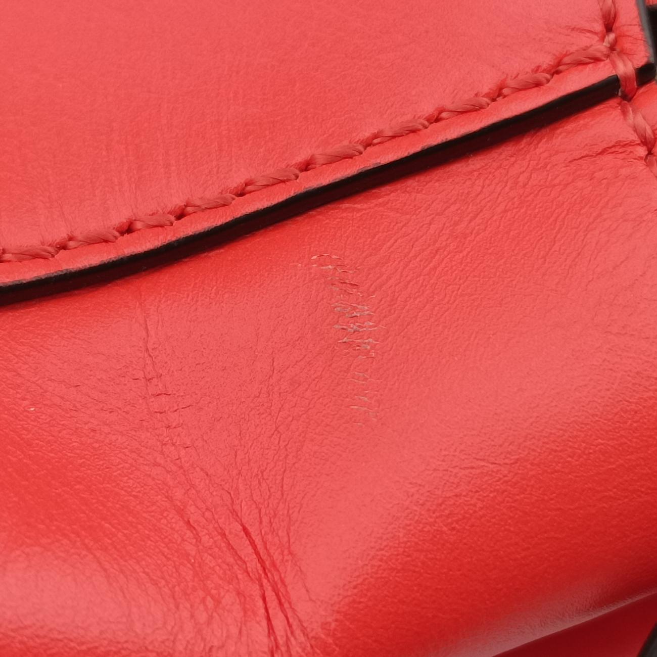 Pre-owned Fendi PEEKABOO Orange Leather 8BN226 shoulderbag | stylenewstar