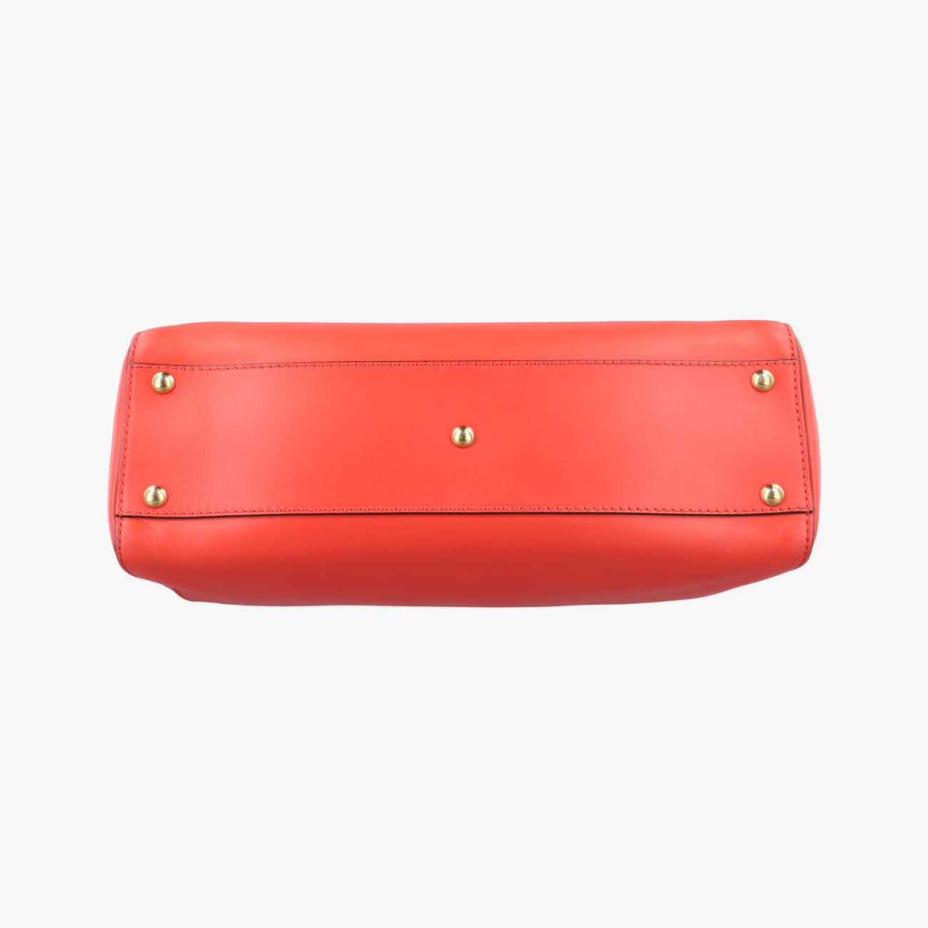 Pre-owned Fendi PEEKABOO Orange Leather 8BN226 shoulderbag | stylenewstar