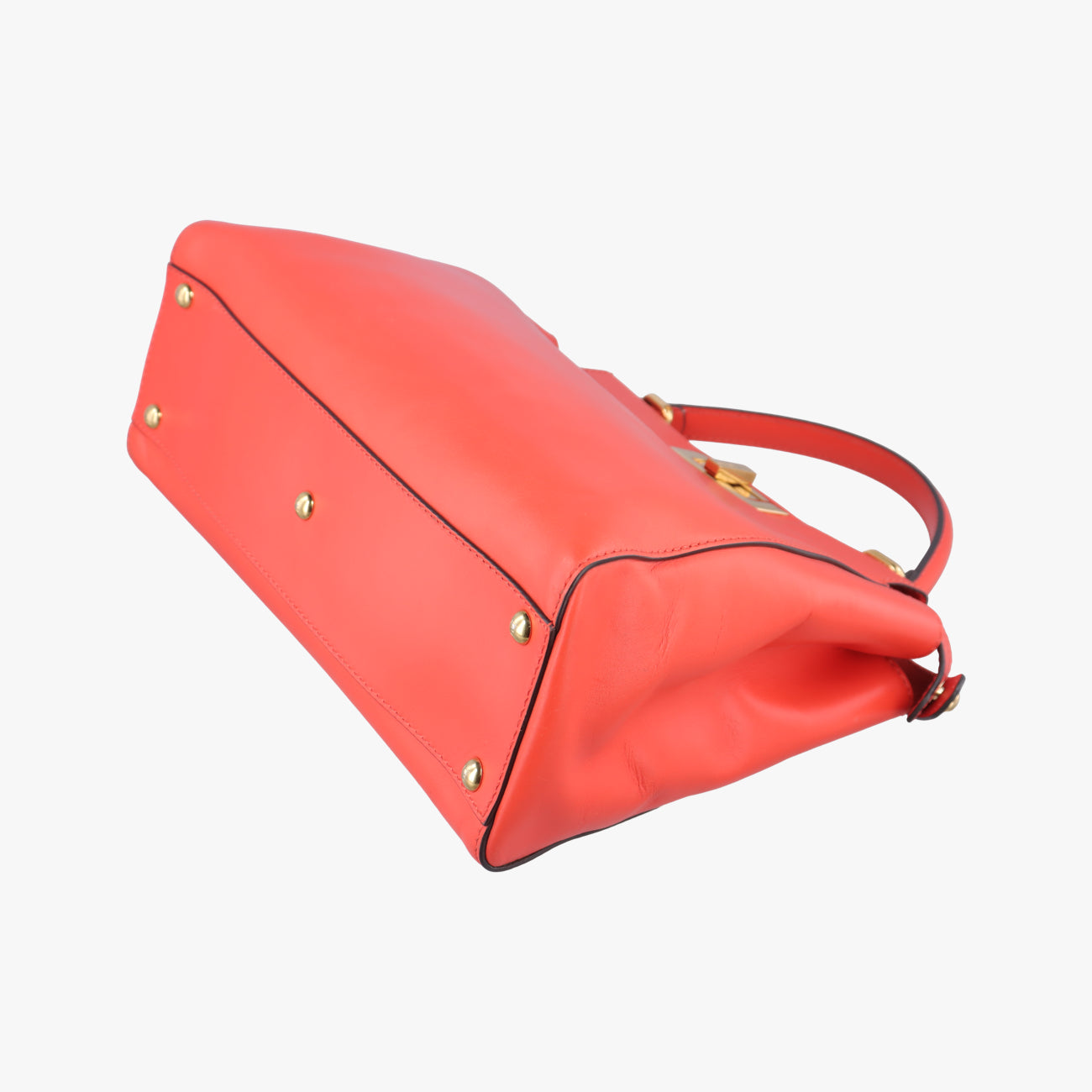 Pre-owned Fendi PEEKABOO Orange Leather 8BN226 shoulderbag | stylenewstar