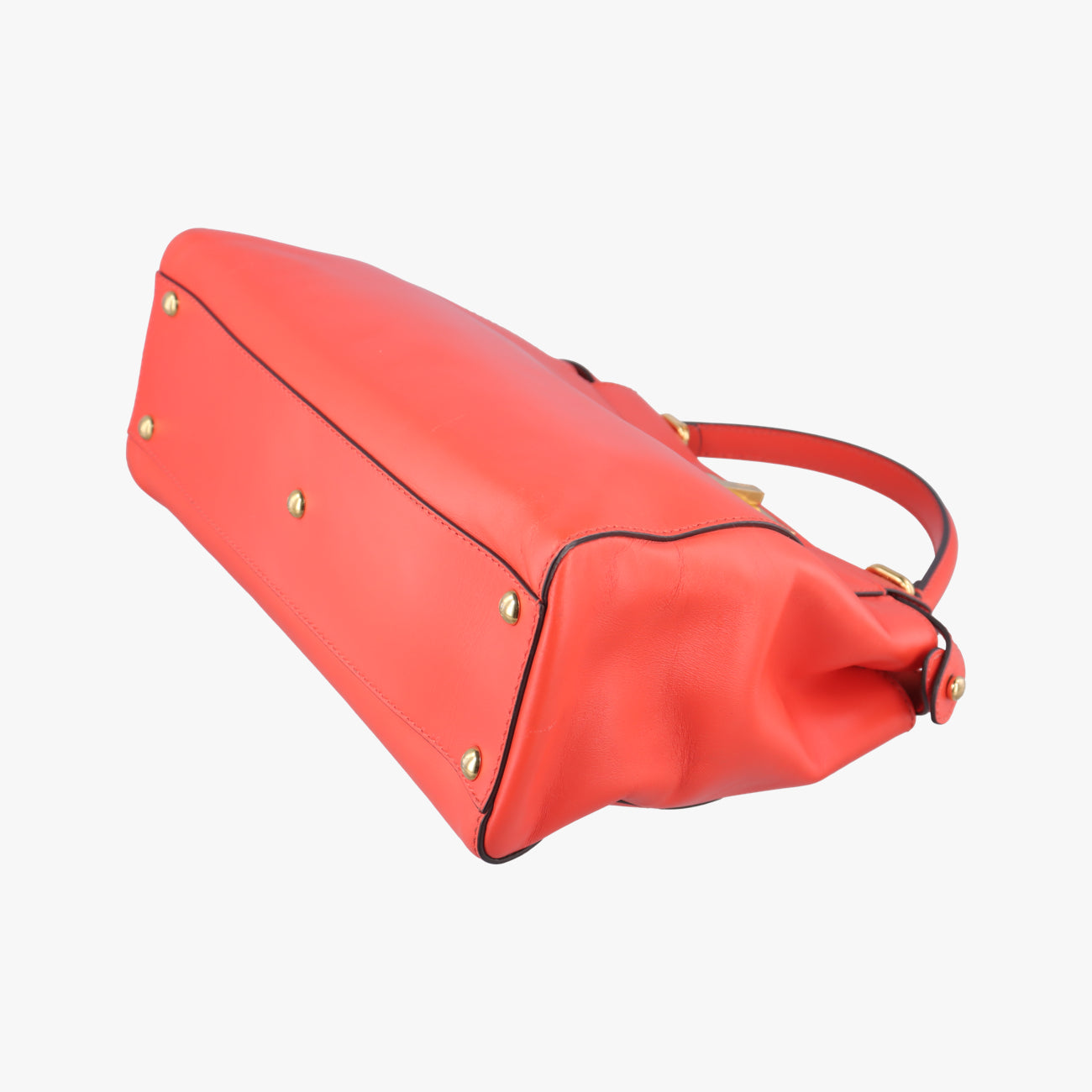 Pre-owned Fendi PEEKABOO Orange Leather 8BN226 shoulderbag | stylenewstar