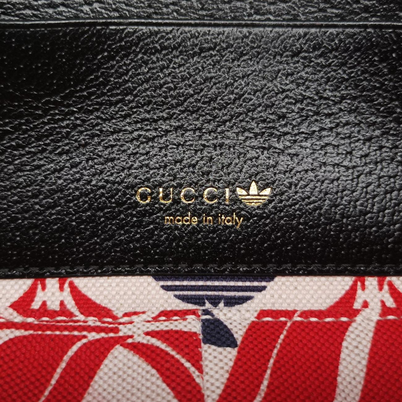 Secondhand Gucci Adidas Collaboration Black×white Leather 727791 shoulderbag | stylenewstar