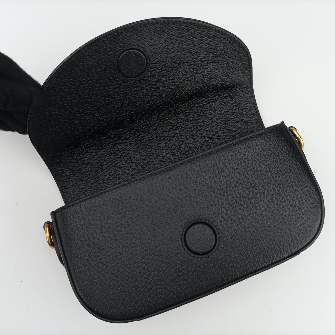 Secondhand Gucci Adidas Collaboration Black×white Leather 727791 shoulderbag | stylenewstar