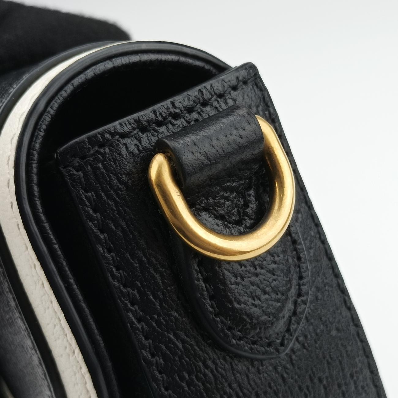 Secondhand Gucci Adidas Collaboration Black×white Leather 727791 shoulderbag | stylenewstar