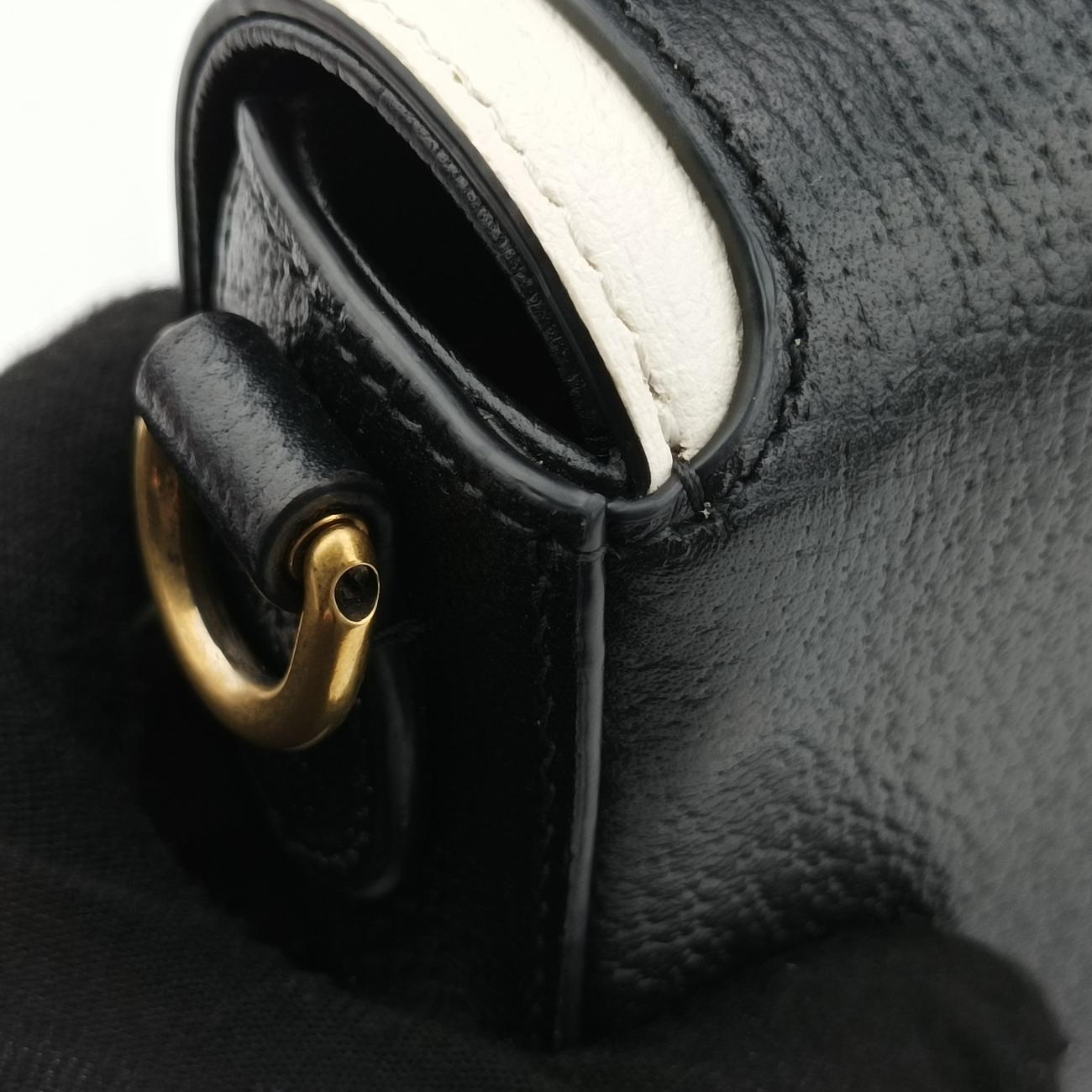 Secondhand Gucci Adidas Collaboration Black×white Leather 727791 shoulderbag | stylenewstar