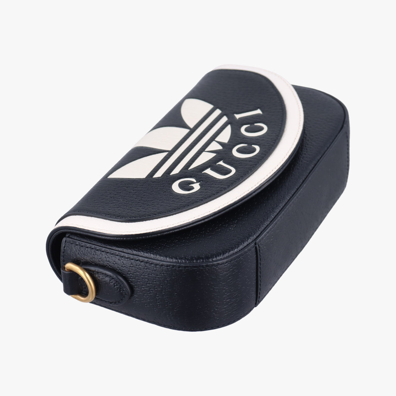 Secondhand Gucci Adidas Collaboration Black×white Leather 727791 shoulderbag | stylenewstar