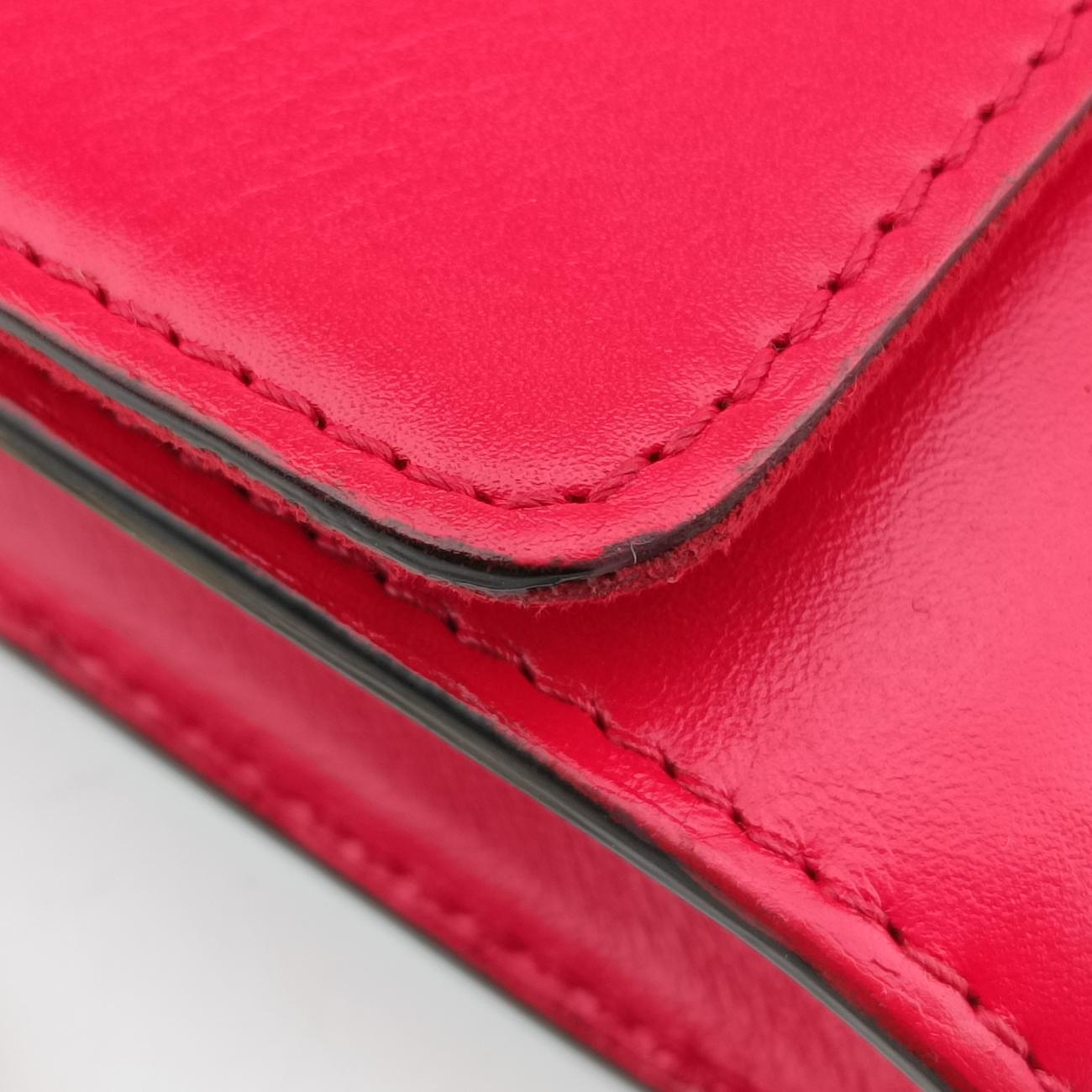 Pre-owned Louis Vuitton Pochette Louise GM Red leather M94647 shoulderbag | stylenewstar