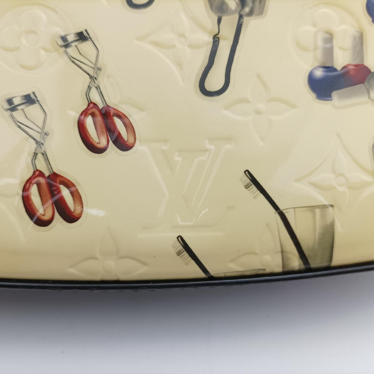 Pre-owned Louis Vuitton Pochette Accessoires Sticker White×multicolor Vernis M90928 handbag | stylenewstar