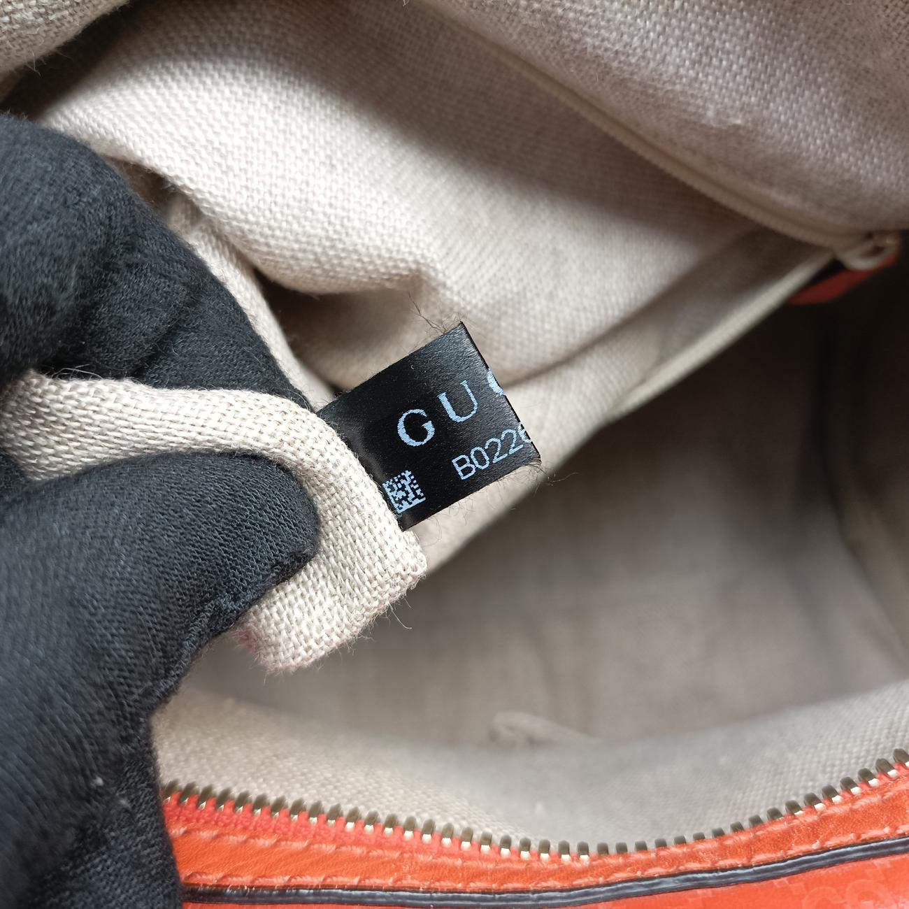 Pre-owned Gucci Microguccissima Orange Leather 449646 shoulderbag | stylenewstar