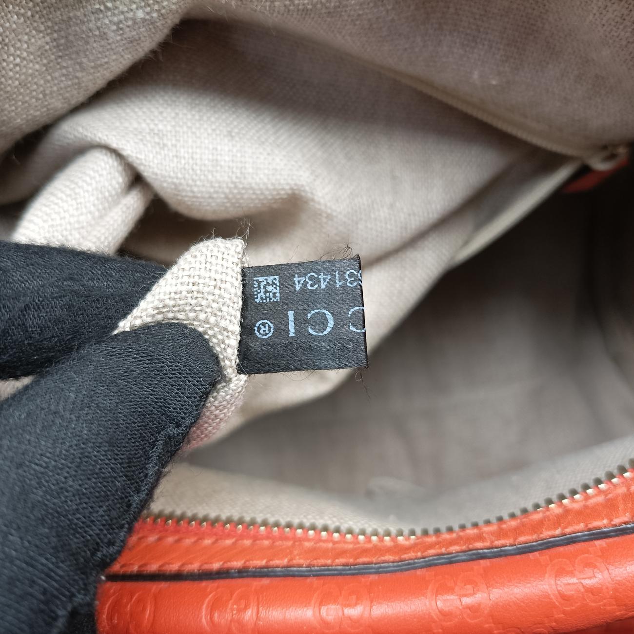 Pre-owned Gucci Microguccissima Orange Leather 449646 shoulderbag | stylenewstar