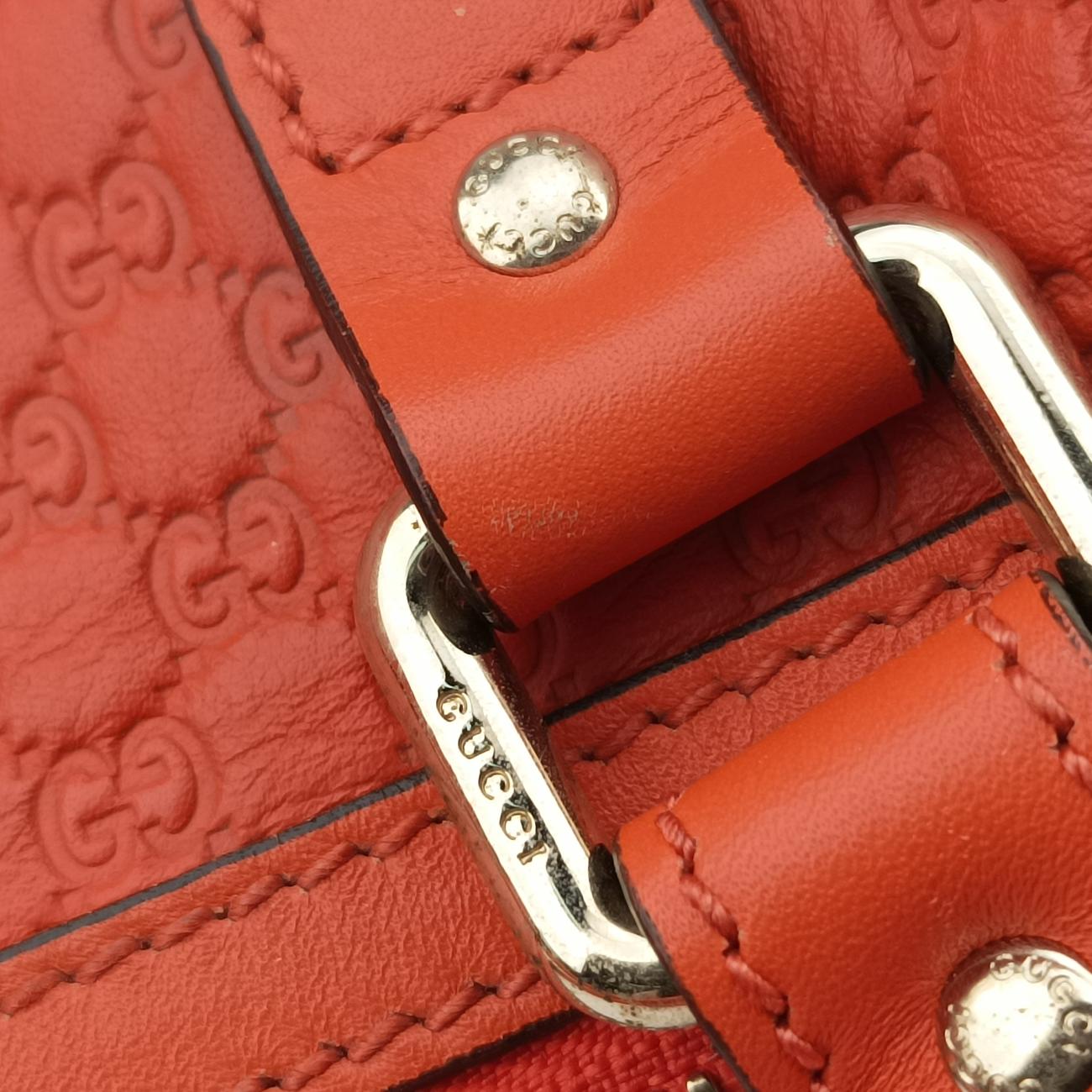 Pre-owned Gucci Microguccissima Orange Leather 449646 shoulderbag | stylenewstar