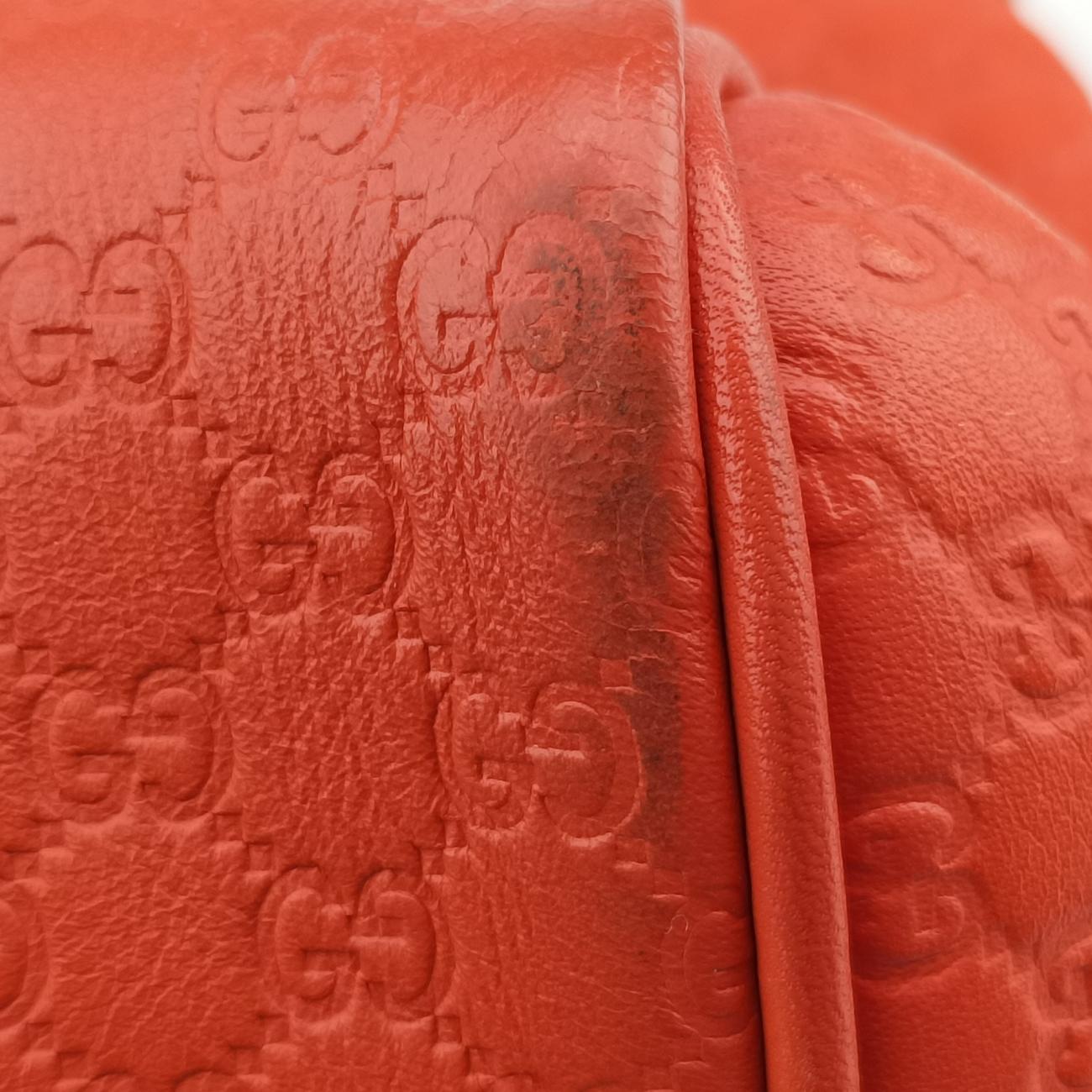 Pre-owned Gucci Microguccissima Orange Leather 449646 shoulderbag | stylenewstar