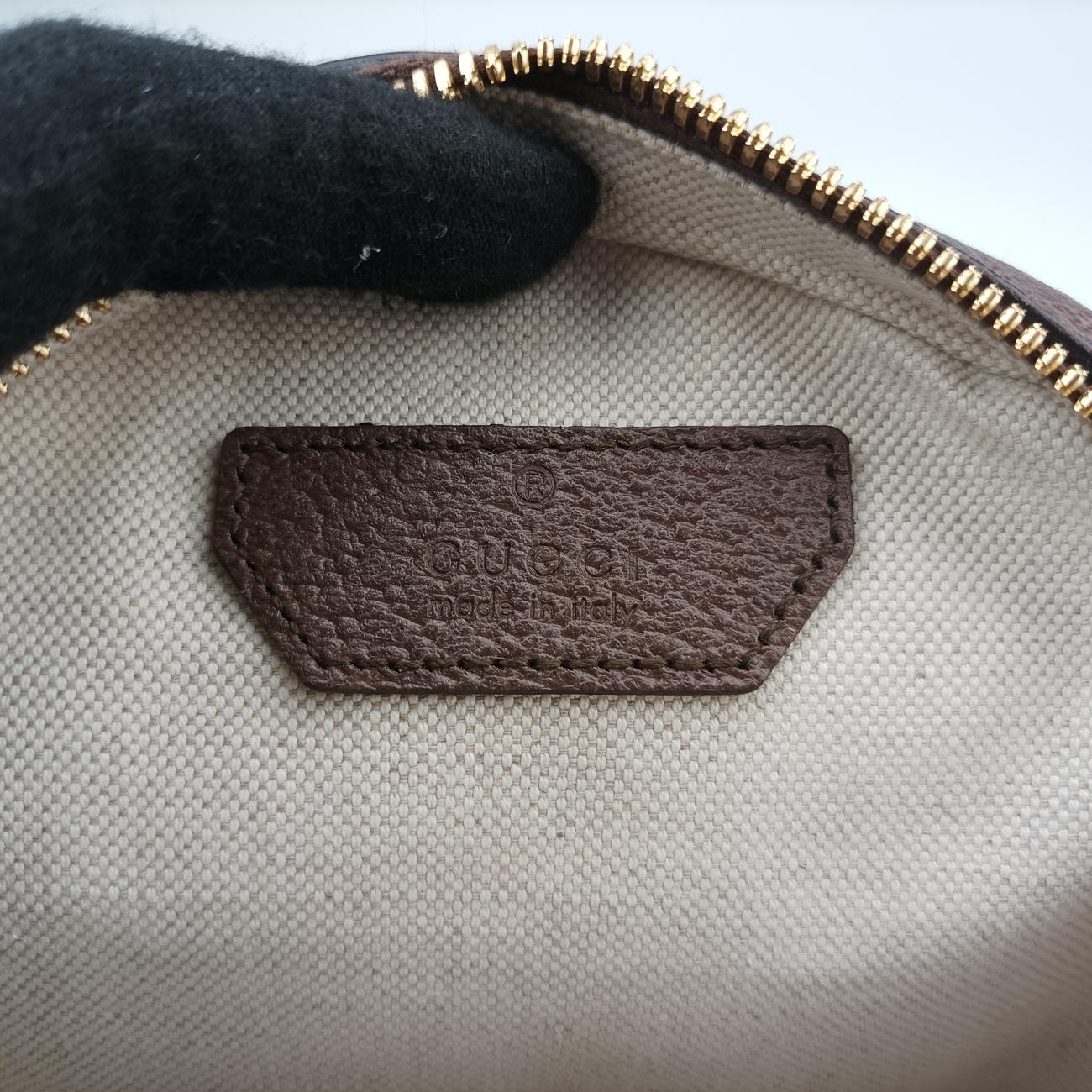 Secondhand Gucci Ophidia Brown×beige×Multicolour PVC coated canvas x leather 574978 shoulderbag | stylenewstar