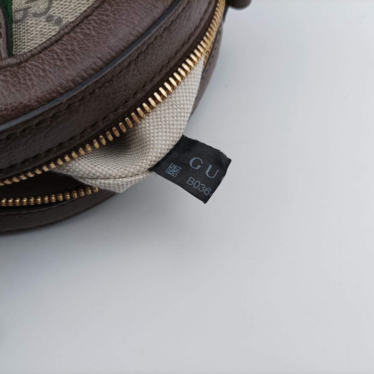 Secondhand Gucci Ophidia Brown×beige×Multicolour PVC coated canvas x leather 574978 shoulderbag | stylenewstar