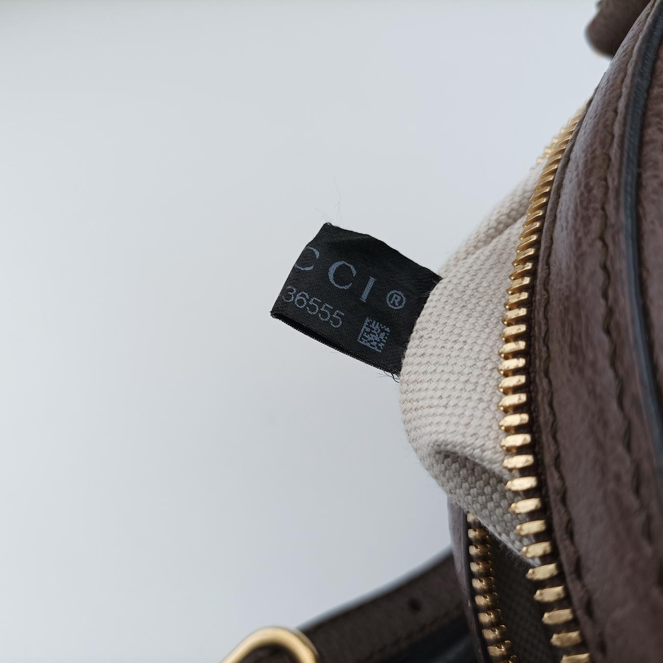 Secondhand Gucci Ophidia Brown×beige×Multicolour PVC coated canvas x leather 574978 shoulderbag | stylenewstar