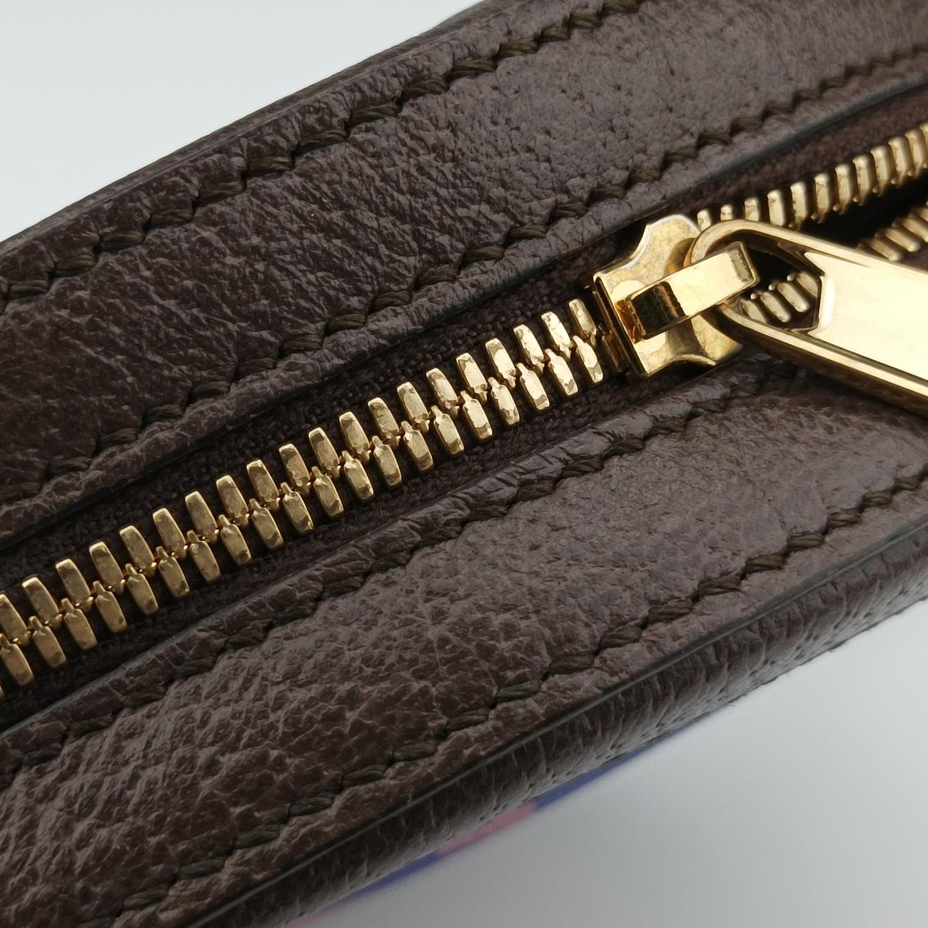 Secondhand Gucci Ophidia Brown×beige×Multicolour PVC coated canvas x leather 574978 shoulderbag | stylenewstar