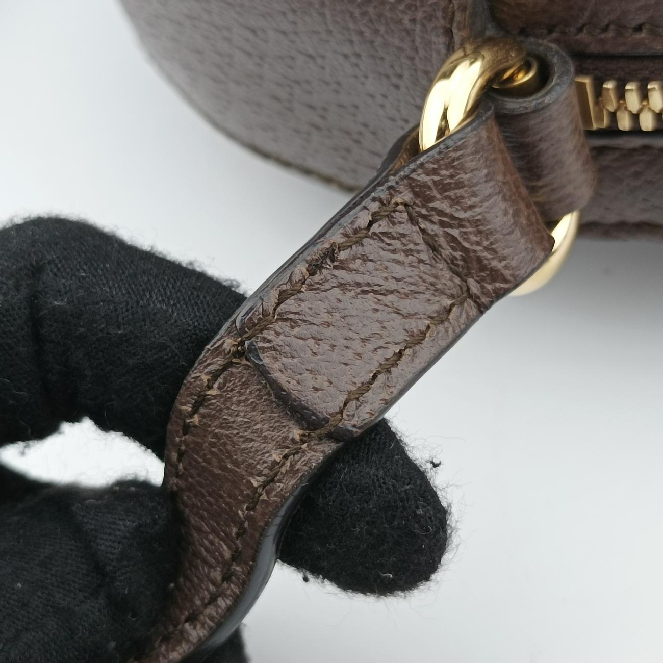 Secondhand Gucci Ophidia Brown×beige×Multicolour PVC coated canvas x leather 574978 shoulderbag | stylenewstar