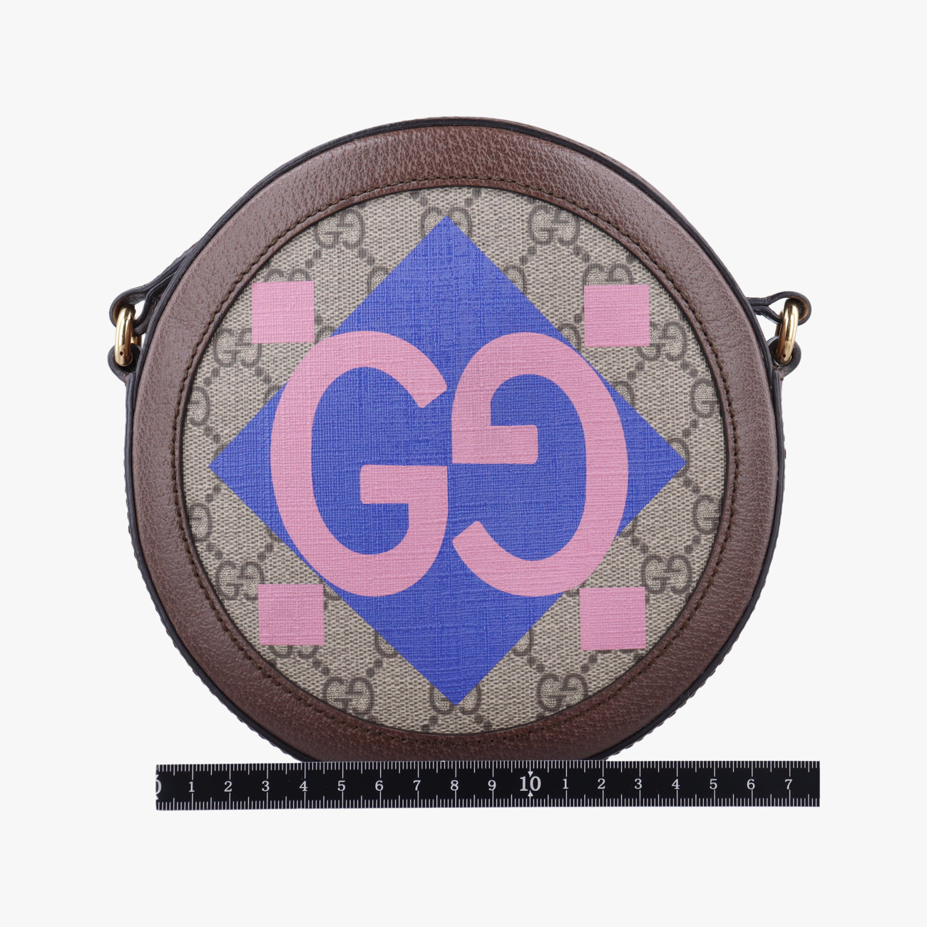 Secondhand Gucci Ophidia Brown×beige×Multicolour PVC coated canvas x leather 574978 shoulderbag | stylenewstar