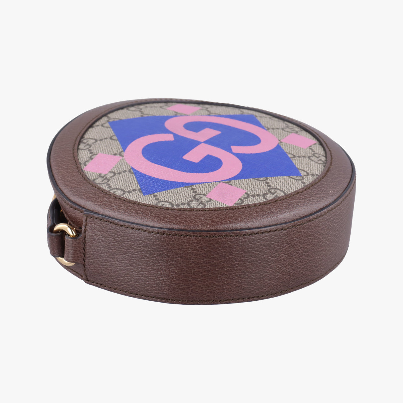 Secondhand Gucci Ophidia Brown×beige×Multicolour PVC coated canvas x leather 574978 shoulderbag | stylenewstar