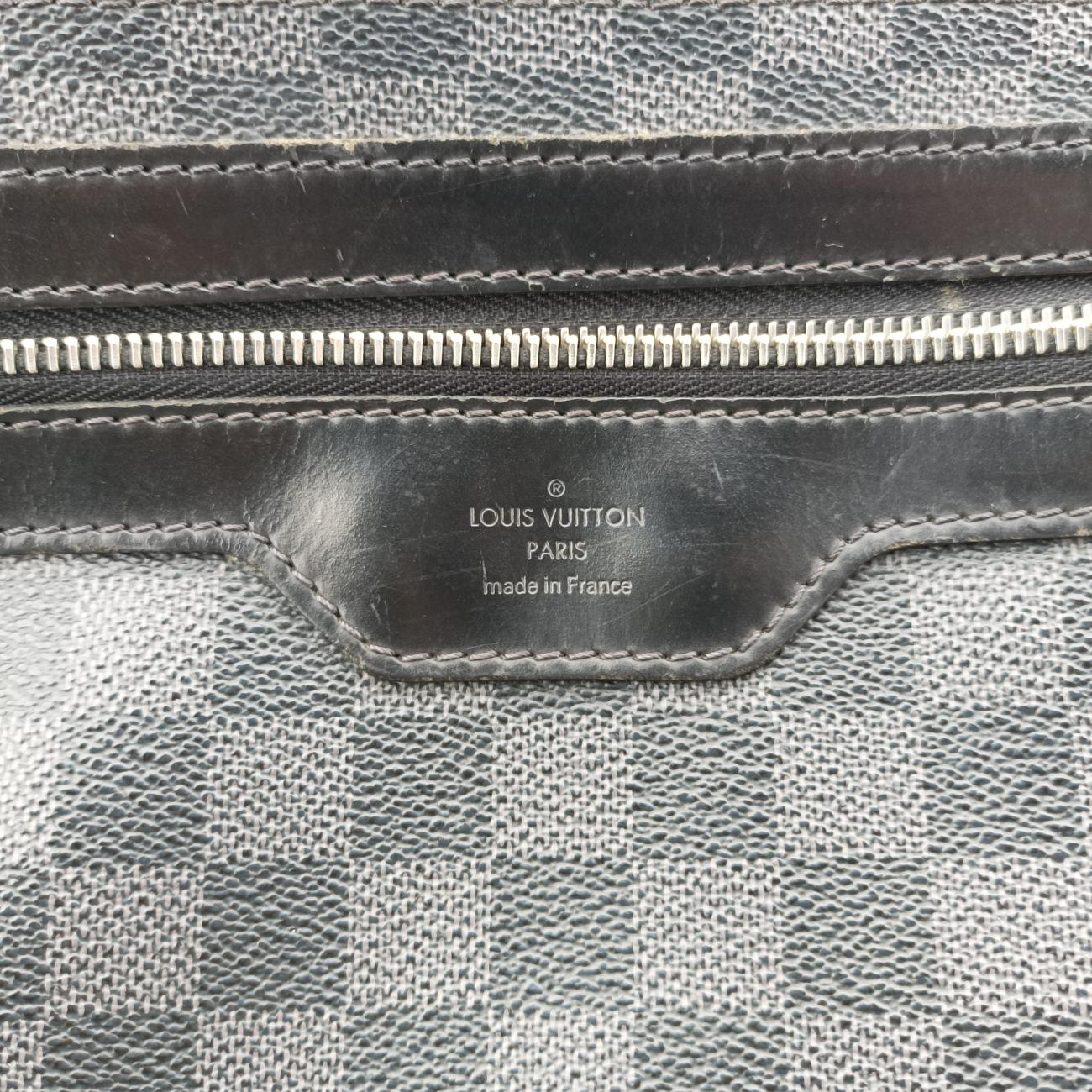 Vintage Louis Vuitton DANIEL MM Noir Damier GRAPHITE N58029 shoulderbag | stylenewstar