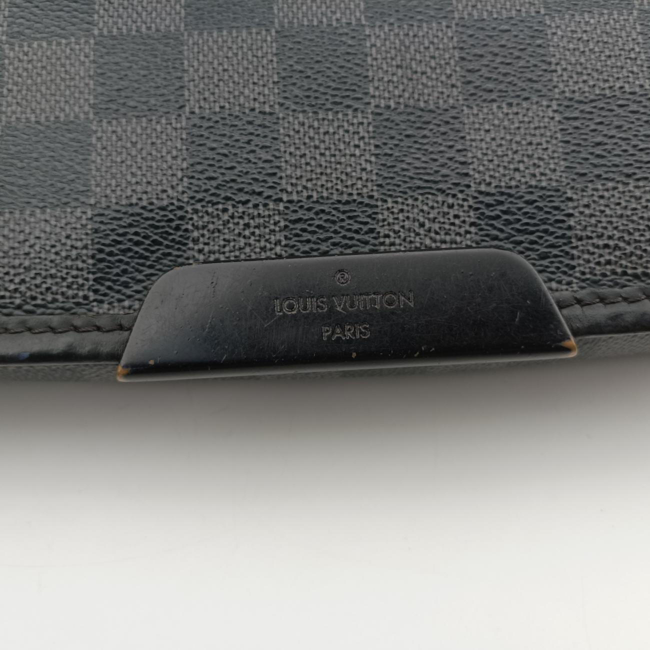 Vintage Louis Vuitton DANIEL MM Noir Damier GRAPHITE N58029 shoulderbag | stylenewstar