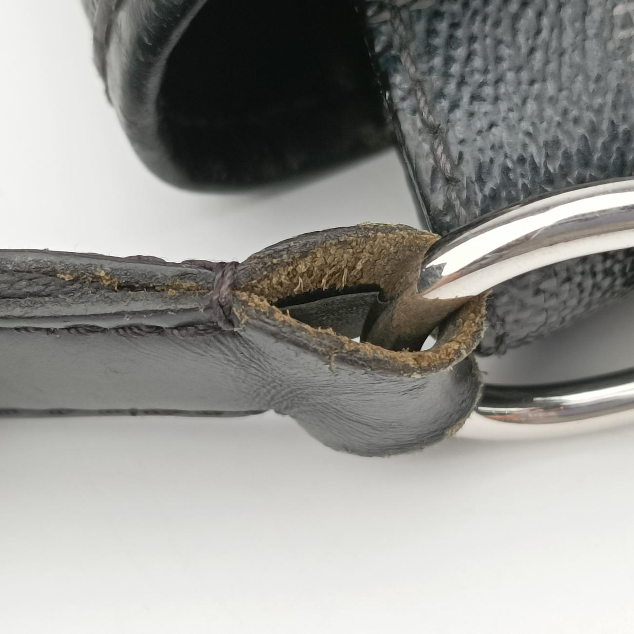 Vintage Louis Vuitton DANIEL MM Noir Damier GRAPHITE N58029 shoulderbag | stylenewstar