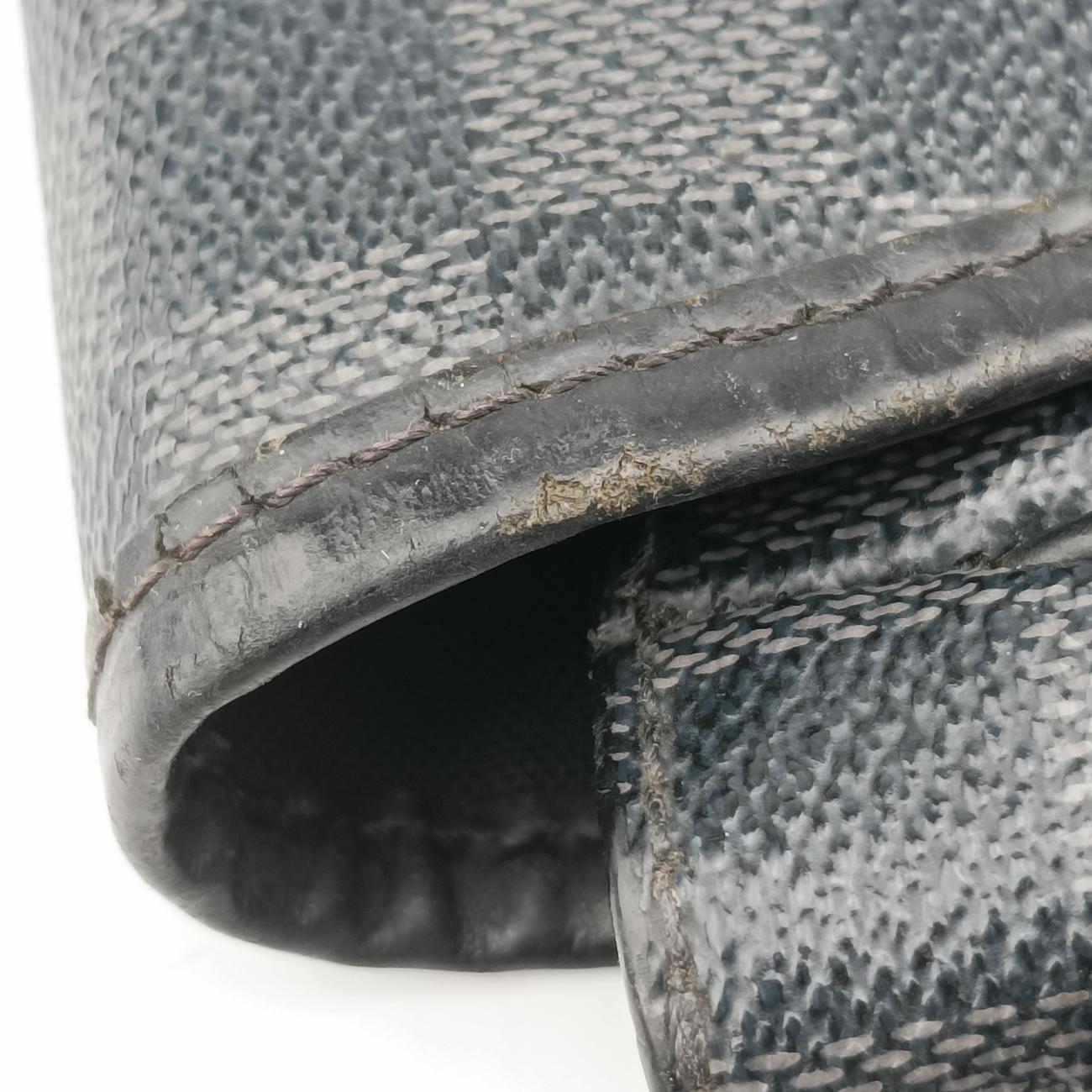 Vintage Louis Vuitton DANIEL MM Noir Damier GRAPHITE N58029 shoulderbag | stylenewstar