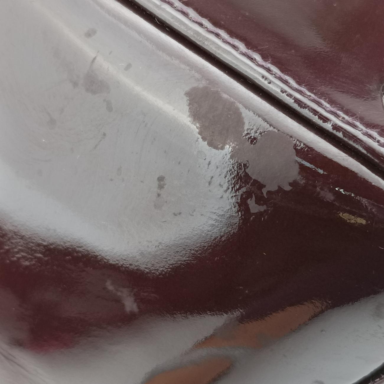 Pre-owned Christian Dior Lady Dior Purple patent  shoulderbag | stylenewstar