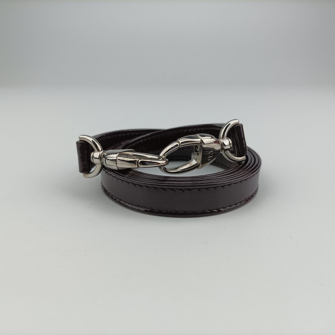 Pre-owned Christian Dior Lady Dior Purple patent  shoulderbag | stylenewstar