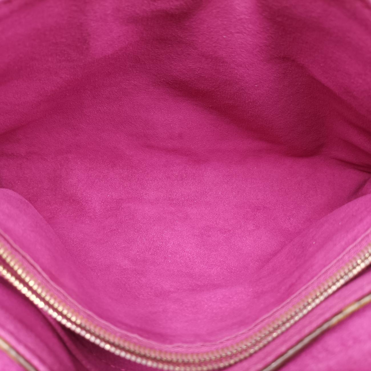 Secondhand Louis Vuitton PALLAS chain brown×Aurore Monogram Canvas×calf leather M41200 shoulderbag | stylenewstar