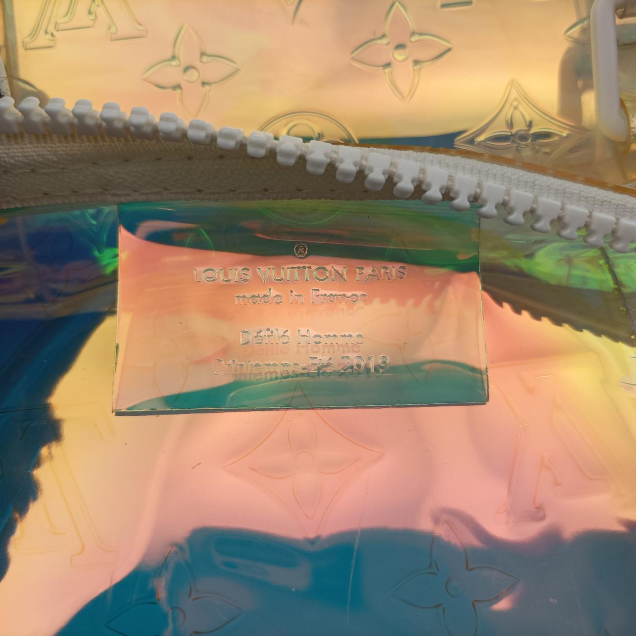 Pre-owned Louis Vuitton Keepall Bandouliere 50 aurora Monogram Prism M53271 shoulderbag | stylenewstar