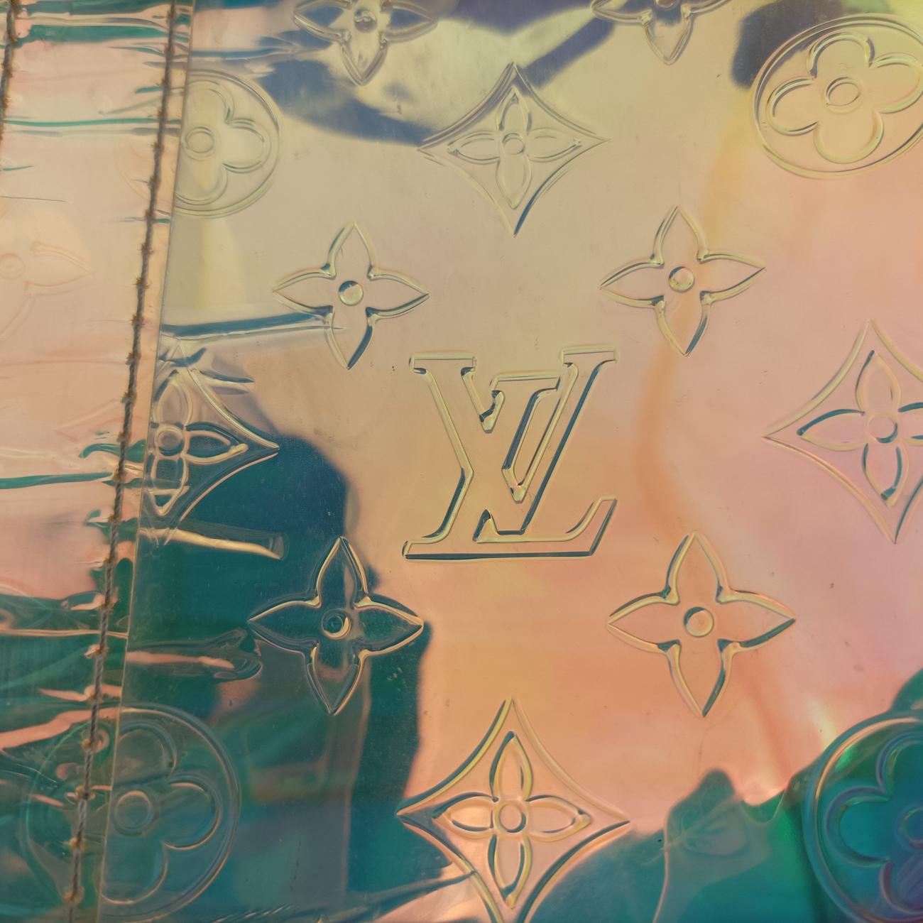 Pre-owned Louis Vuitton Keepall Bandouliere 50 aurora Monogram Prism M53271 shoulderbag | stylenewstar