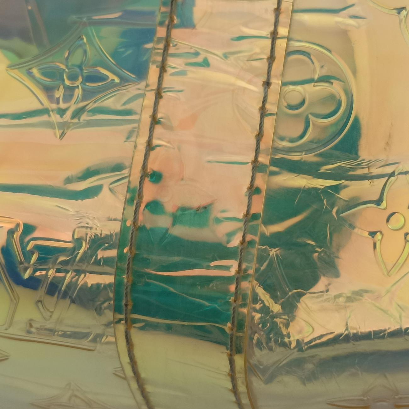 Pre-owned Louis Vuitton Keepall Bandouliere 50 aurora Monogram Prism M53271 shoulderbag | stylenewstar