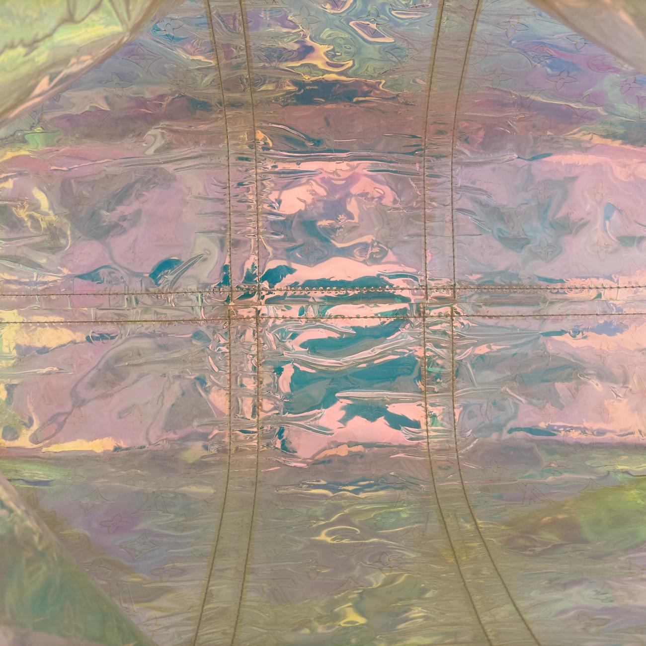 Pre-owned Louis Vuitton Keepall Bandouliere 50 aurora Monogram Prism M53271 shoulderbag | stylenewstar