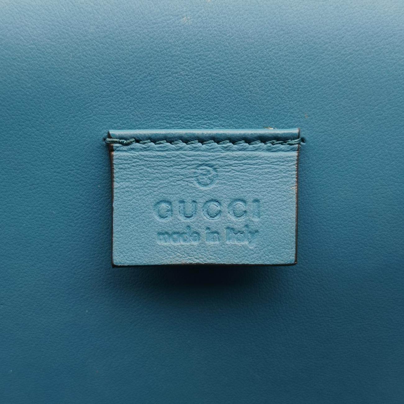 Pre-owned Gucci Dionysus Blue×Multicolour Suede 400249 shoulderbag | stylenewstar