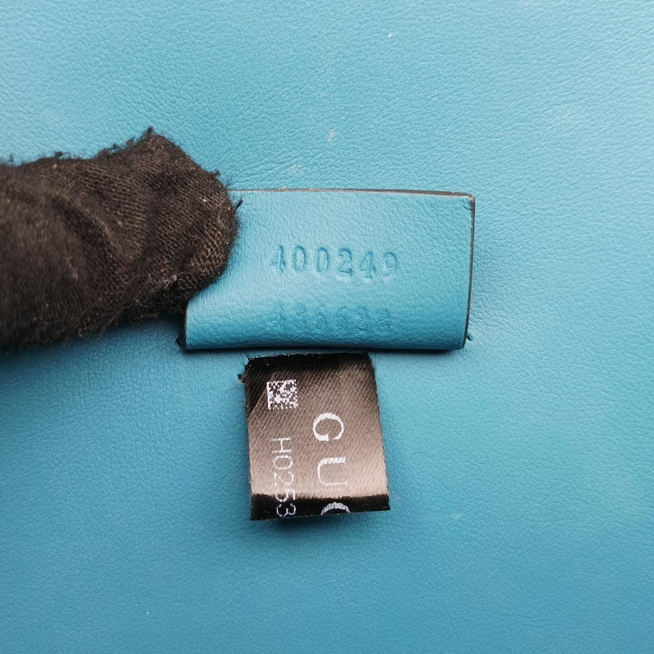 Pre-owned Gucci Dionysus Blue×Multicolour Suede 400249 shoulderbag | stylenewstar