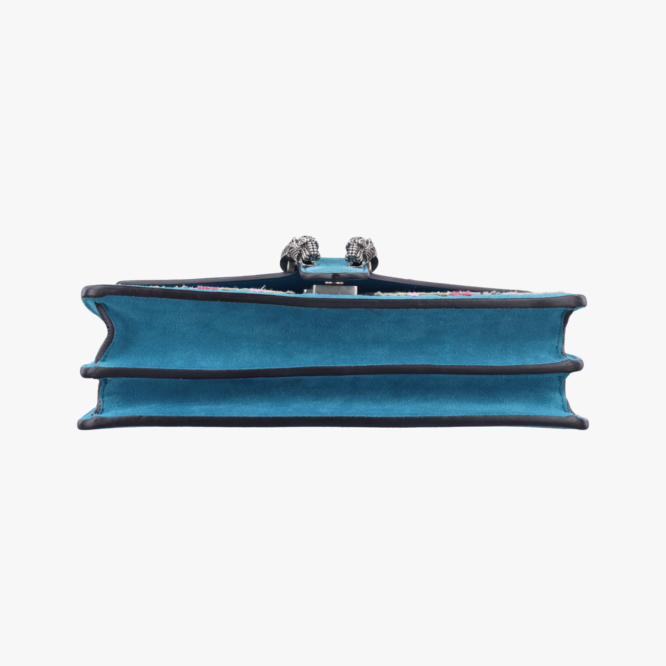 Pre-owned Gucci Dionysus Blue×Multicolour Suede 400249 shoulderbag | stylenewstar