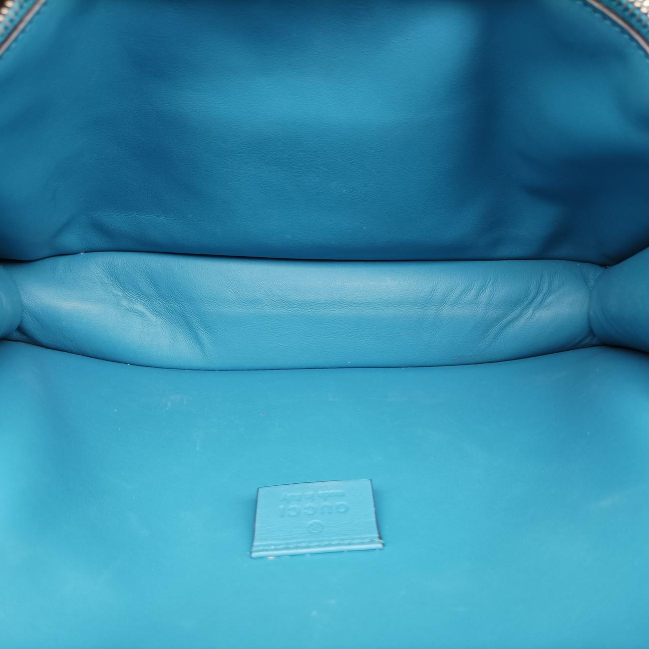 Pre-owned Gucci Dionysus Blue×Multicolour Suede 400249 shoulderbag | stylenewstar