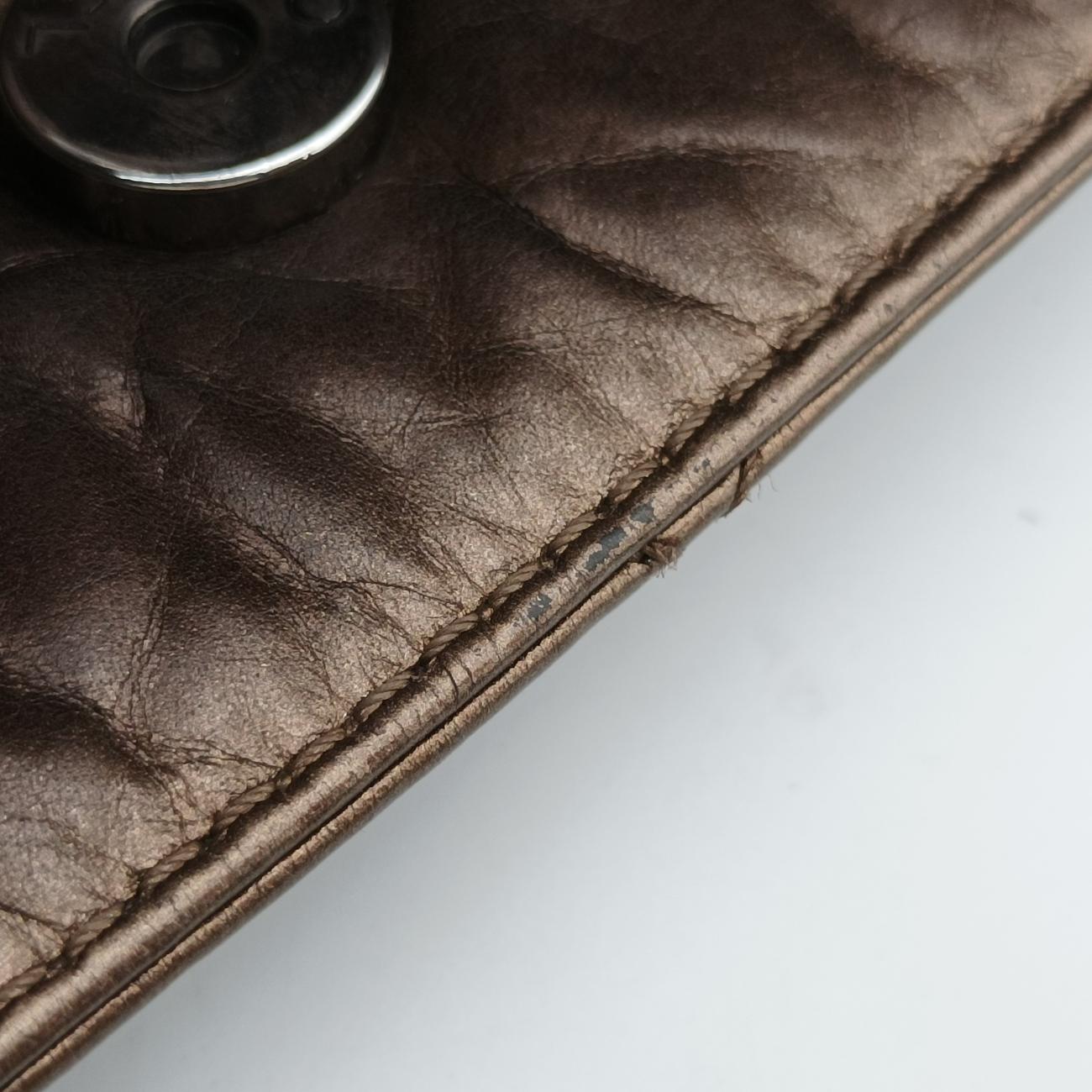 Vintage Chanel 2.55 Shopper tote Gold Brown Leather A50976 shoulderbag | stylenewstar