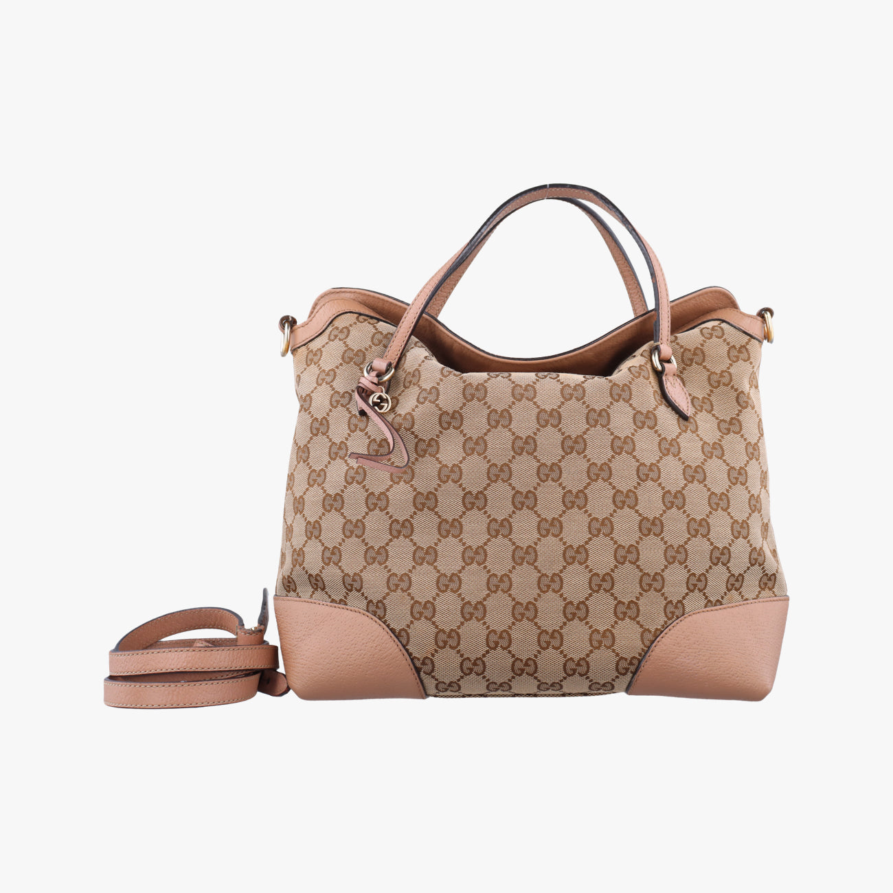 Vintage Gucci Guccissima Bree Beige×Brown PVC coated canvas 353120 shoulderbag | stylenewstar