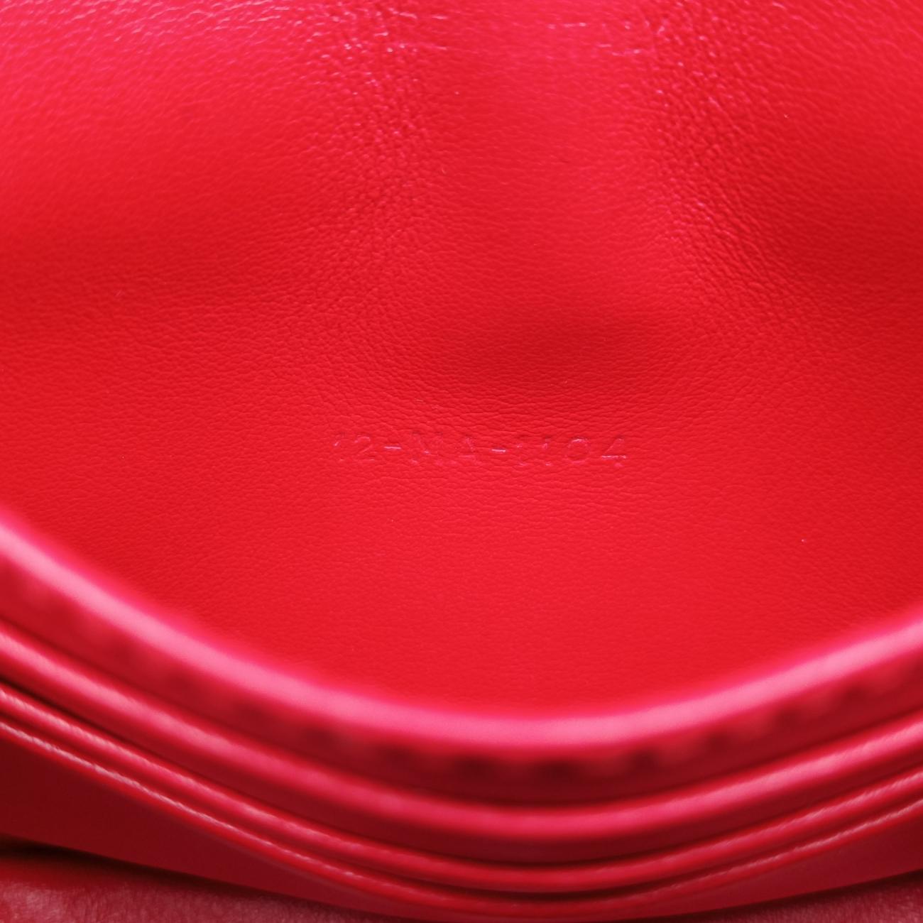 Pre-owned Christian Dior Cannage New Lock Red Enamel  shoulderbag | stylenewstar