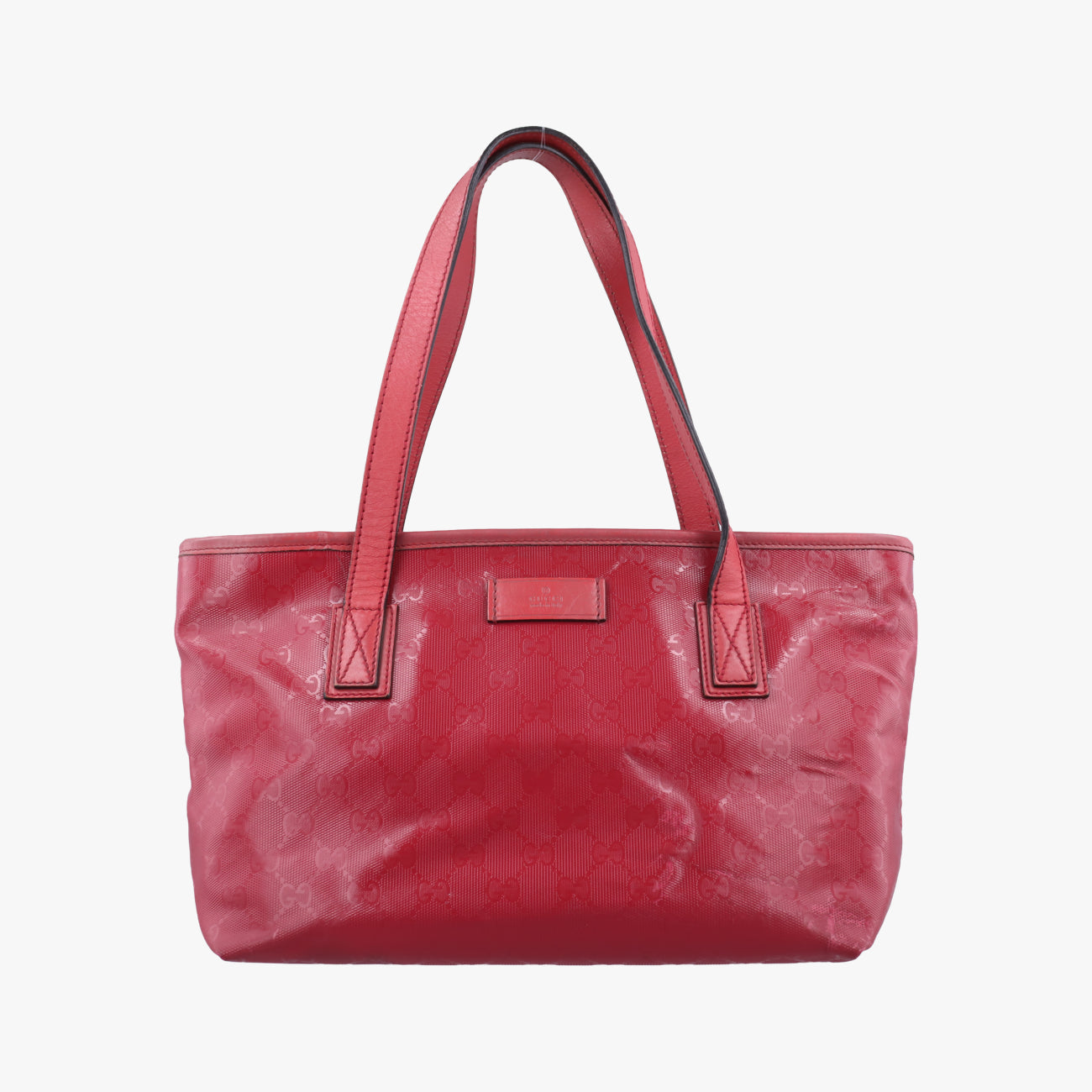 Pre-owned Gucci GG Imprime Red Leather 211138 shoulderbag | stylenewstar