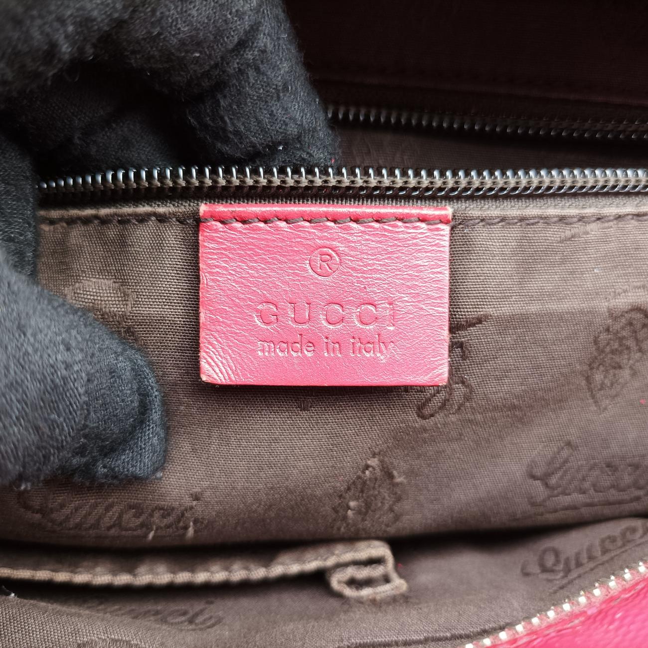 Pre-owned Gucci GG Imprime Red Leather 211138 shoulderbag | stylenewstar