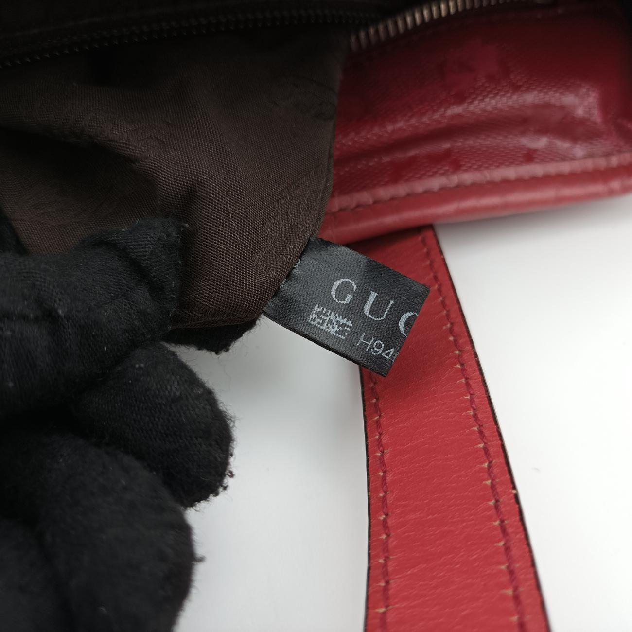 Pre-owned Gucci GG Imprime Red Leather 211138 shoulderbag | stylenewstar