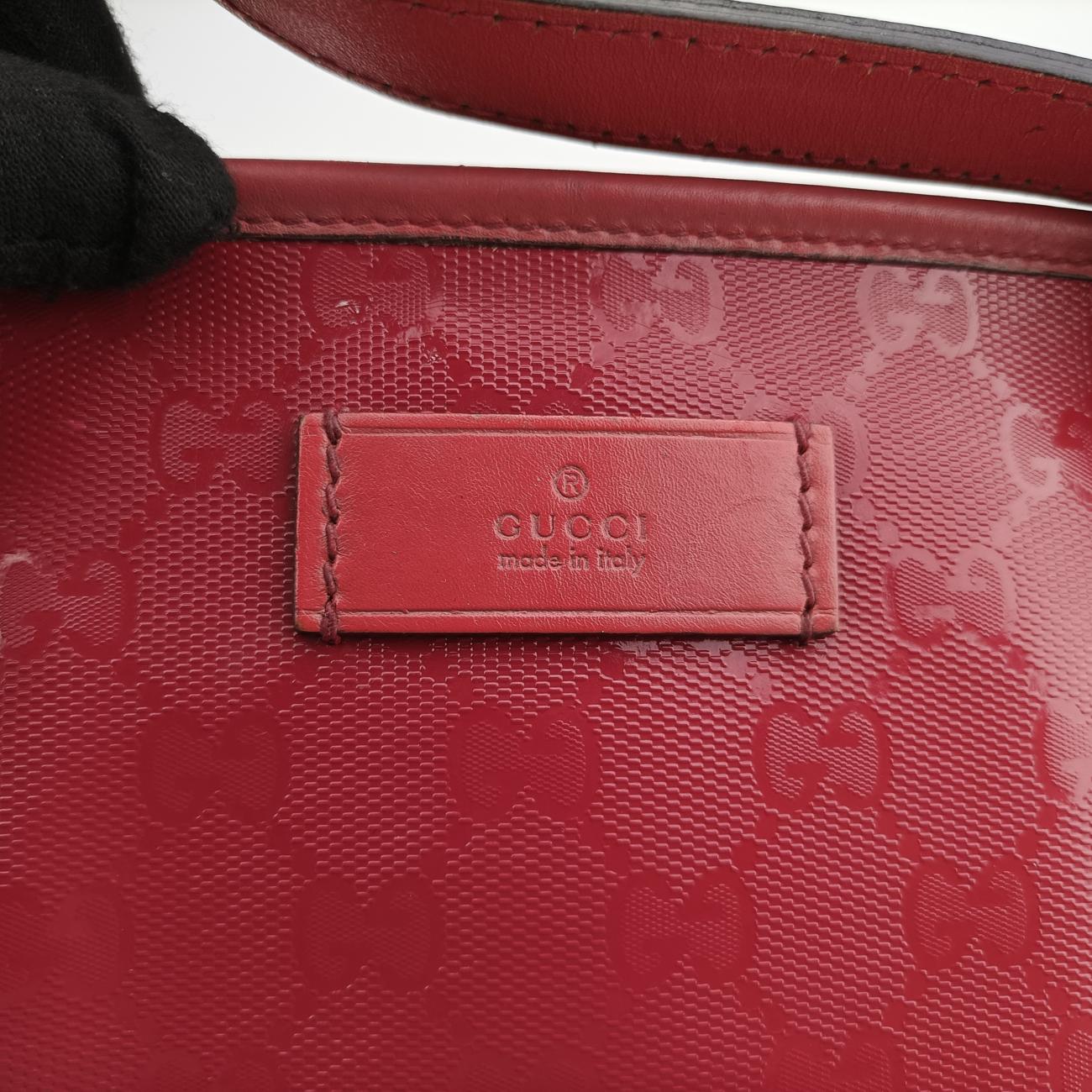 Pre-owned Gucci GG Imprime Red Leather 211138 shoulderbag | stylenewstar