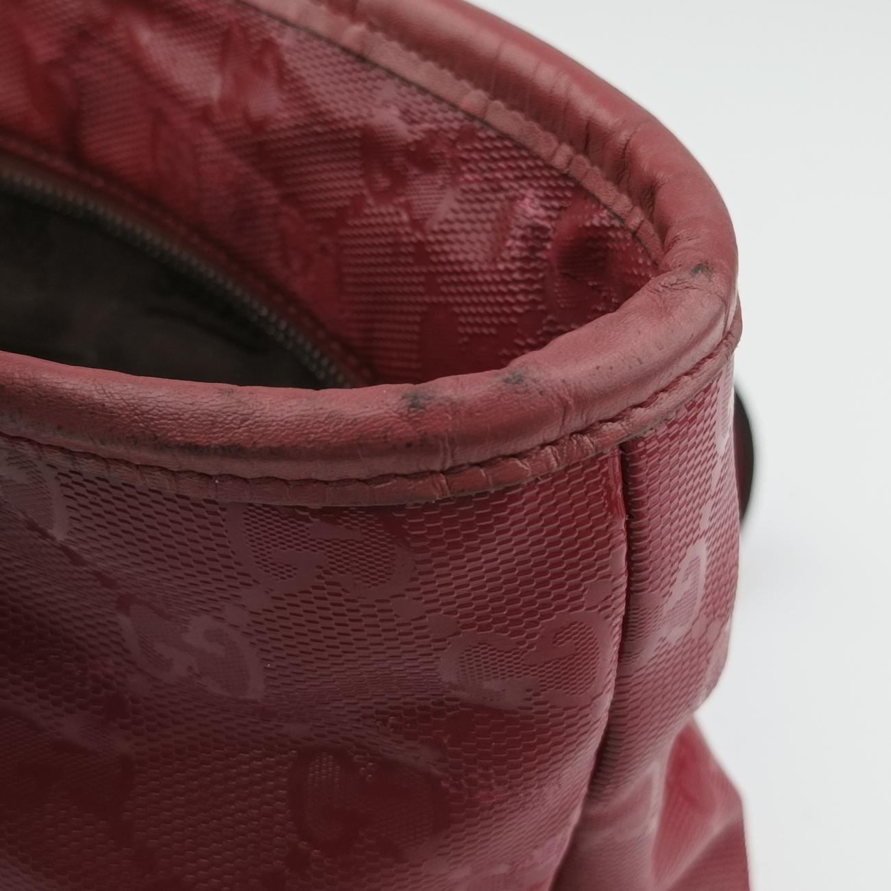 Pre-owned Gucci GG Imprime Red Leather 211138 shoulderbag | stylenewstar