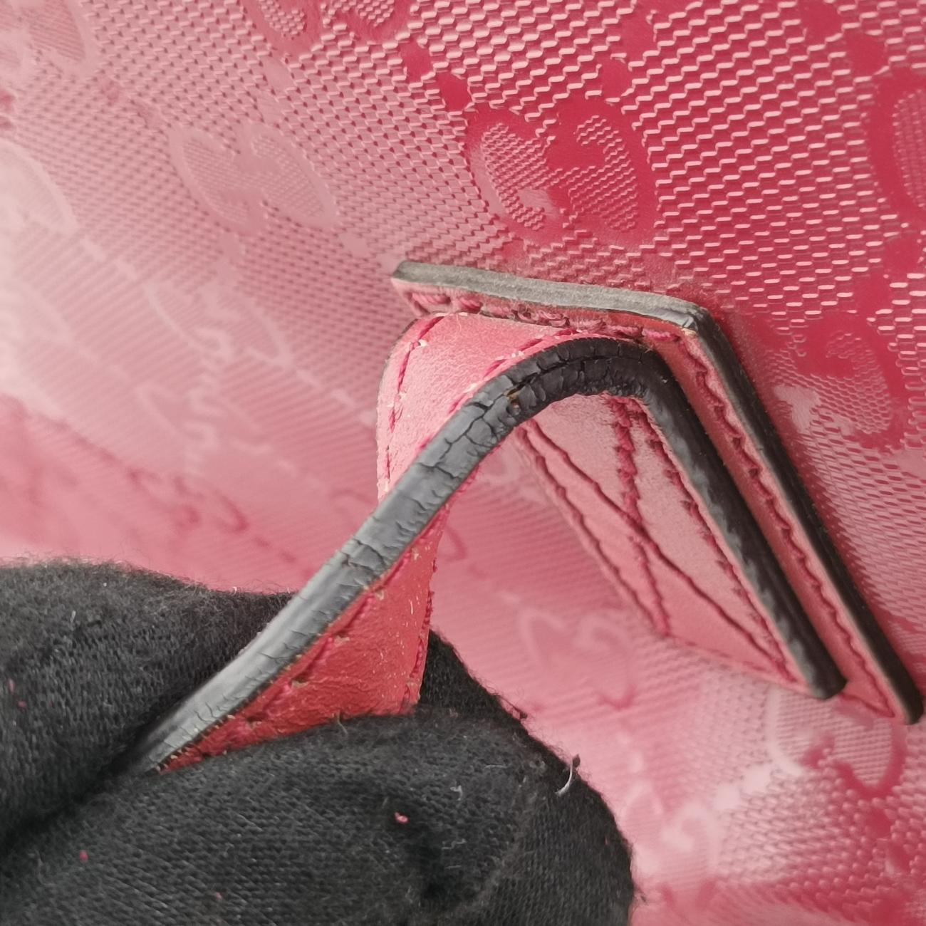 Pre-owned Gucci GG Imprime Red Leather 211138 shoulderbag | stylenewstar