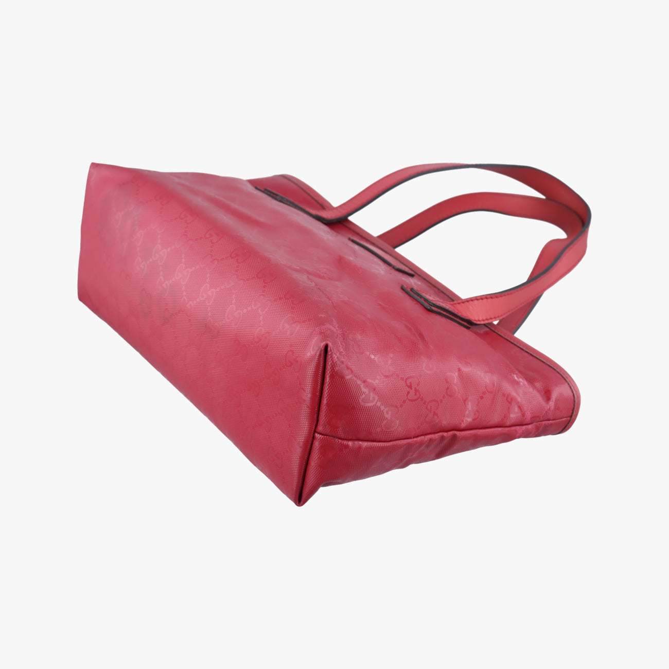 Pre-owned Gucci GG Imprime Red Leather 211138 shoulderbag | stylenewstar